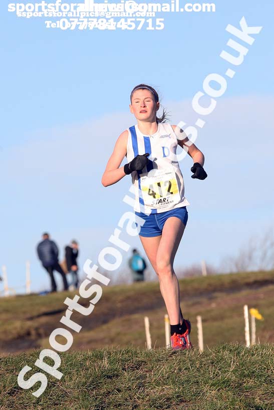 Womens under-17s and under-20s North Eastern Cross Country, 2018 Northern Cross Country Champs., Wrekenton, Gateshead. Photo:  David T. Hewitson/Sports for All Pics